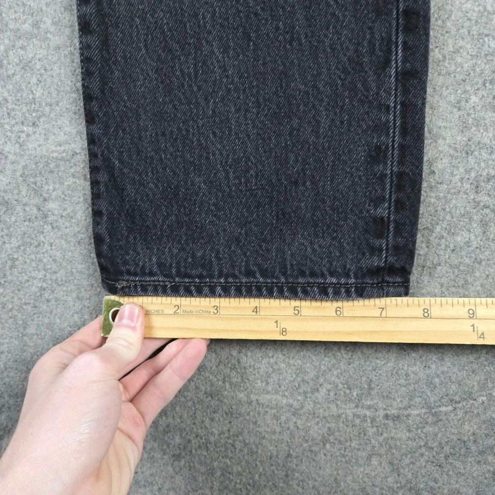 Levi 501 Original Fit Jeans Mens 32x30 Black Denim Button Fly Straight Leg Y2k